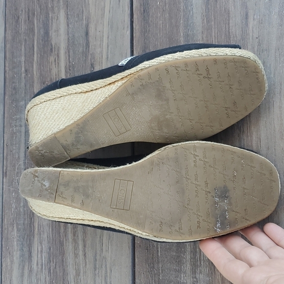 Toms Women Wedge Sandals Open Toe sz 10 - Picture 11 of 13